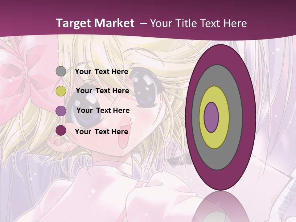 A Girl In A Pink Dress With A Pink Bow On Her Head PowerPoint Template