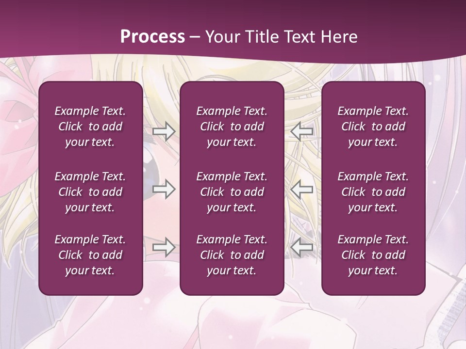 A Girl In A Pink Dress With A Pink Bow On Her Head PowerPoint Template