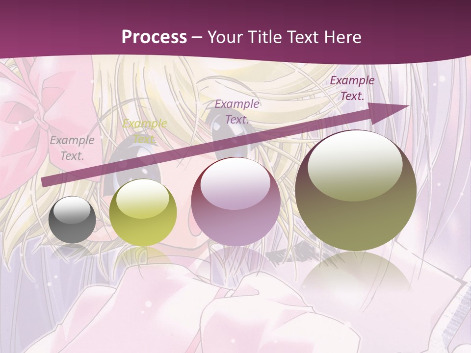 A Girl In A Pink Dress With A Pink Bow On Her Head PowerPoint Template