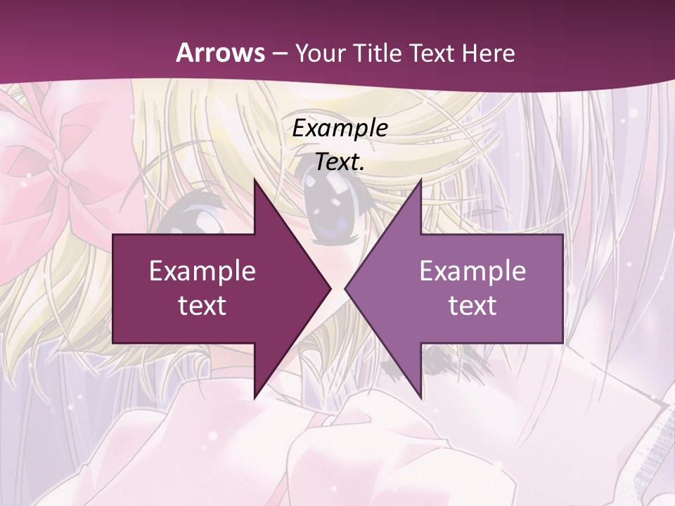 A Girl In A Pink Dress With A Pink Bow On Her Head PowerPoint Template