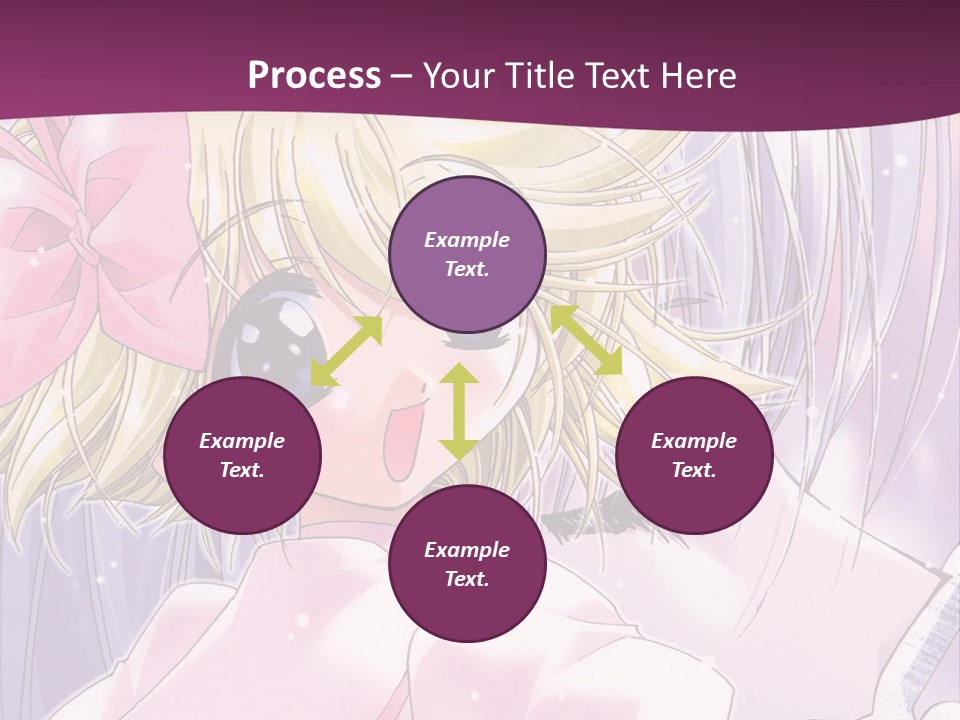 A Girl In A Pink Dress With A Pink Bow On Her Head PowerPoint Template