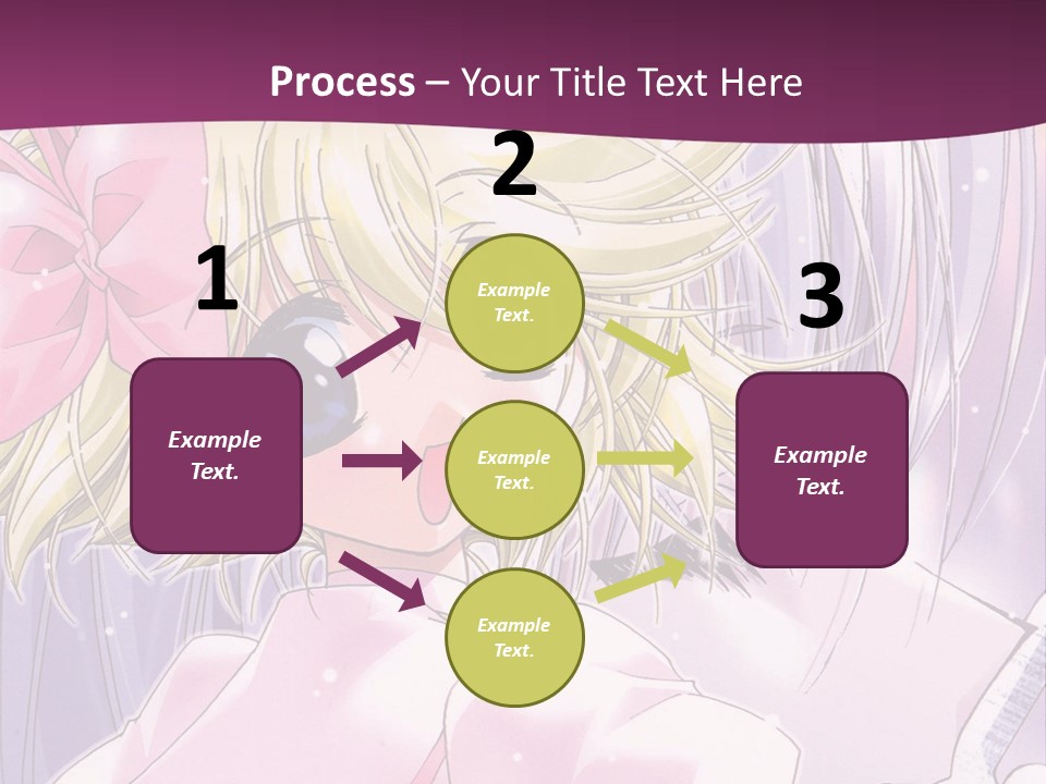 A Girl In A Pink Dress With A Pink Bow On Her Head PowerPoint Template