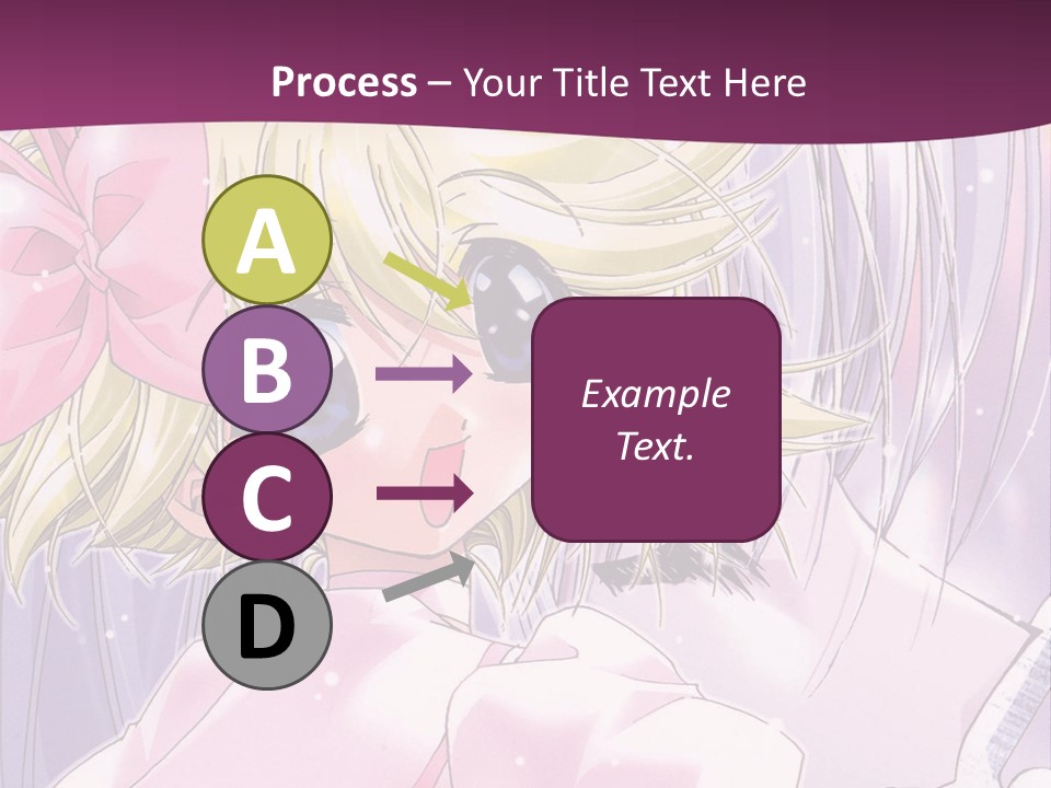 A Girl In A Pink Dress With A Pink Bow On Her Head PowerPoint Template