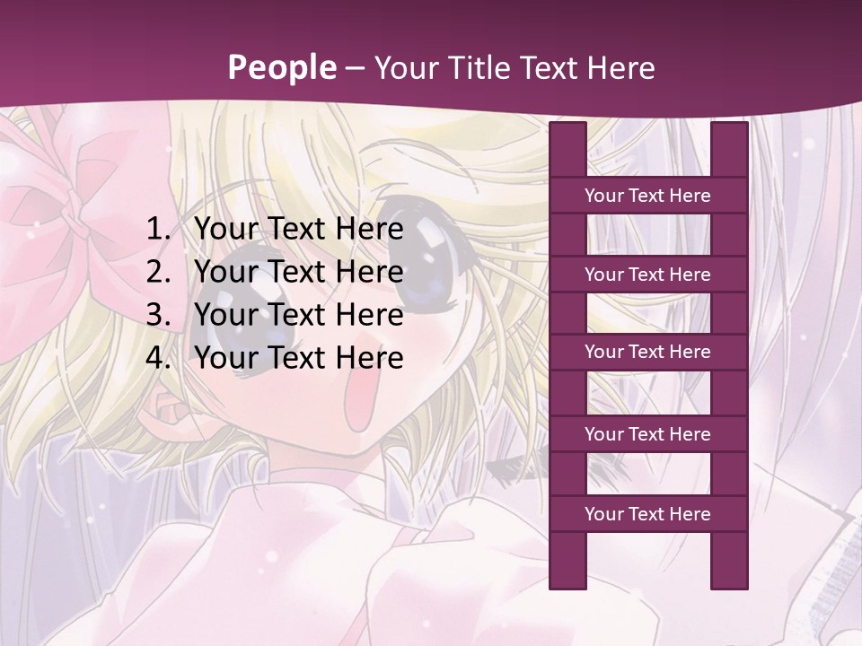 A Girl In A Pink Dress With A Pink Bow On Her Head PowerPoint Template