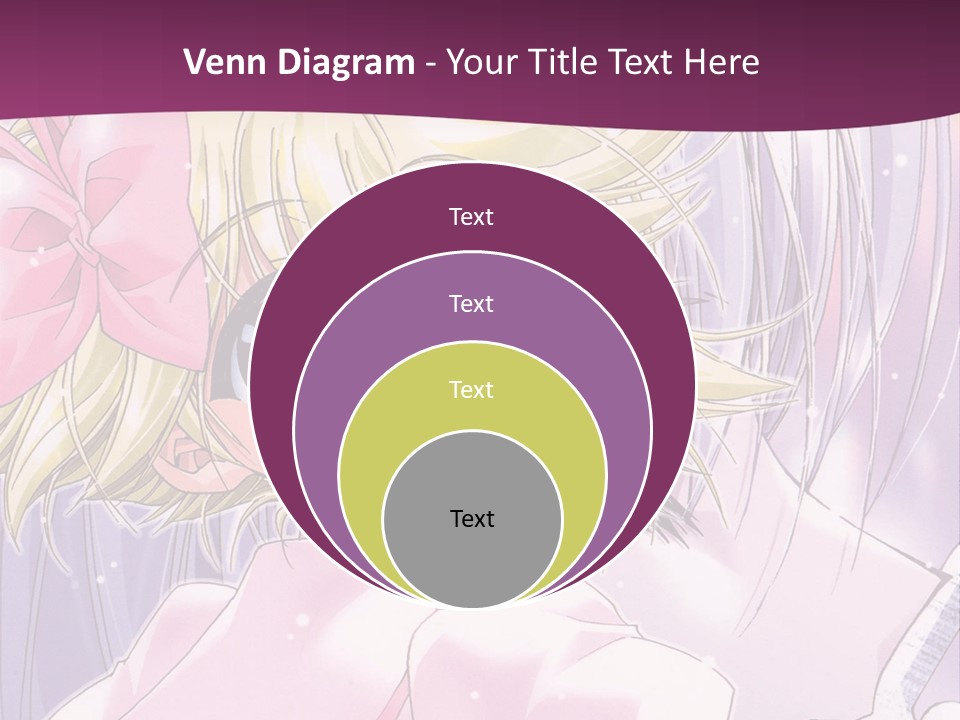 A Girl In A Pink Dress With A Pink Bow On Her Head PowerPoint Template