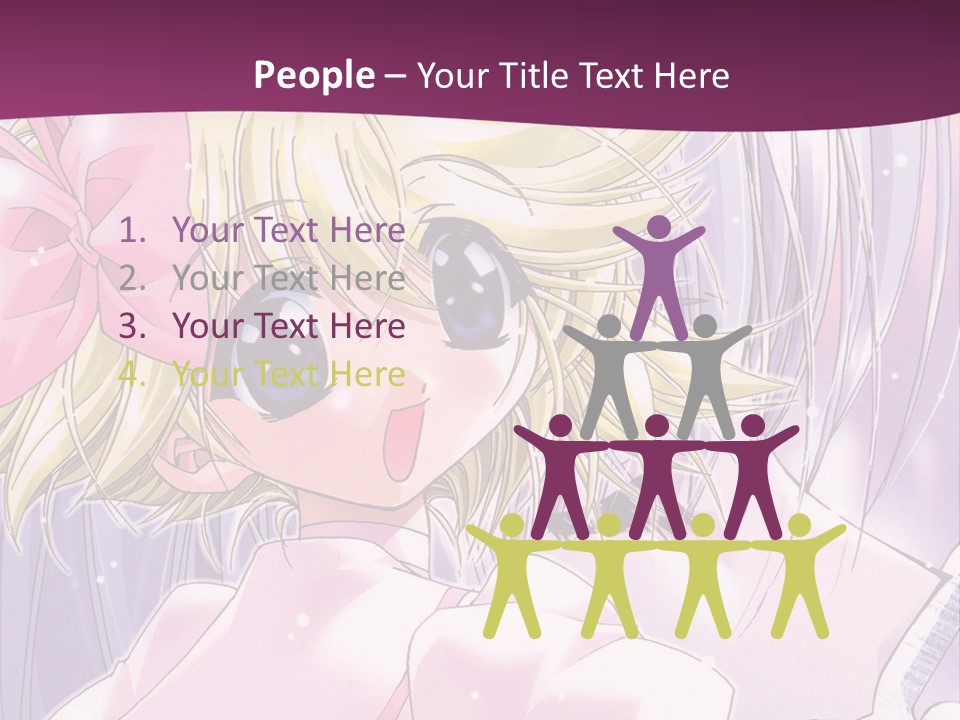 A Girl In A Pink Dress With A Pink Bow On Her Head PowerPoint Template