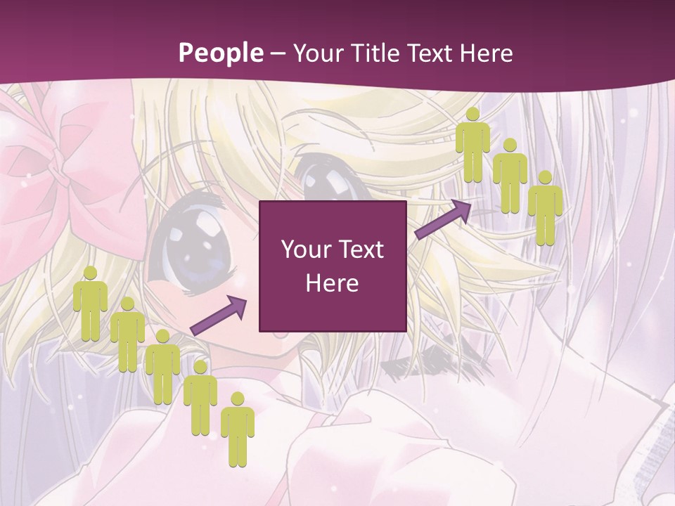 A Girl In A Pink Dress With A Pink Bow On Her Head PowerPoint Template