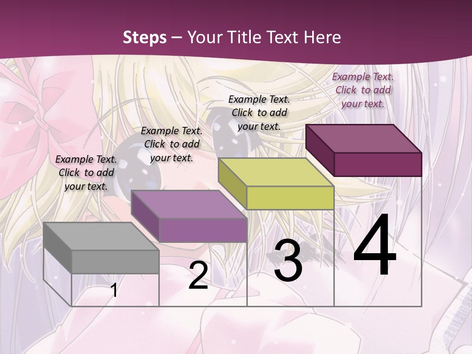 A Girl In A Pink Dress With A Pink Bow On Her Head PowerPoint Template