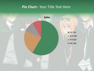 A Group Of Anime Characters Standing Next To Each Other PowerPoint Template