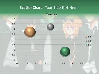 A Group Of Anime Characters Standing Next To Each Other PowerPoint Template