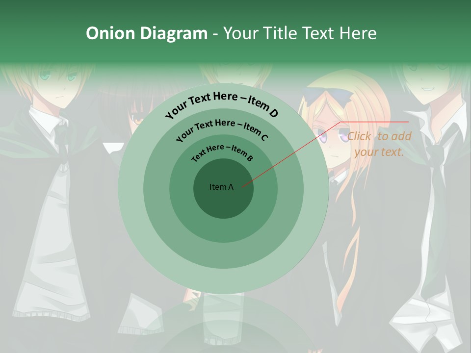 A Group Of Anime Characters Standing Next To Each Other PowerPoint Template