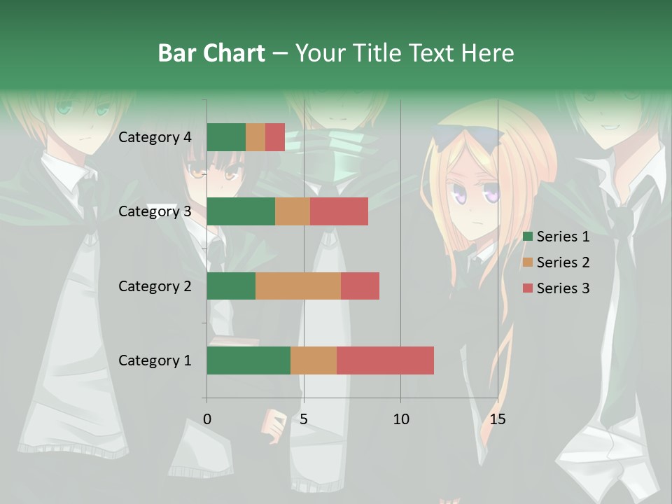 A Group Of Anime Characters Standing Next To Each Other PowerPoint Template