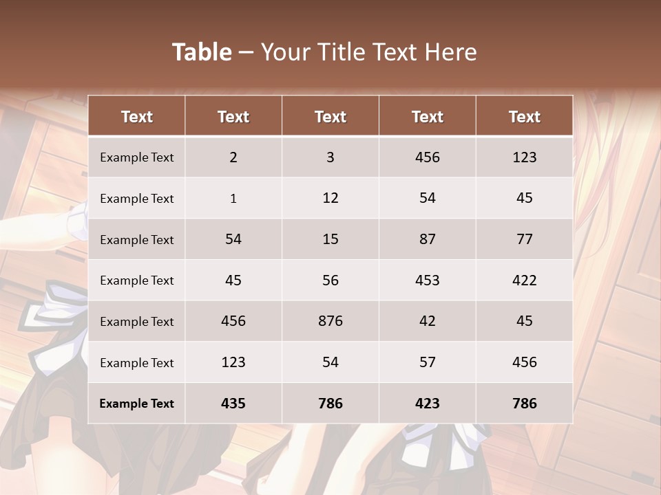 Two Anime Girls Standing Next To Each Other PowerPoint Template