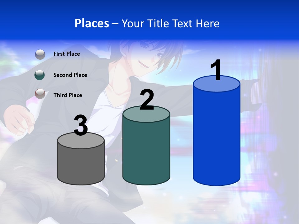 A Man In A Suit Pointing At Something PowerPoint Template