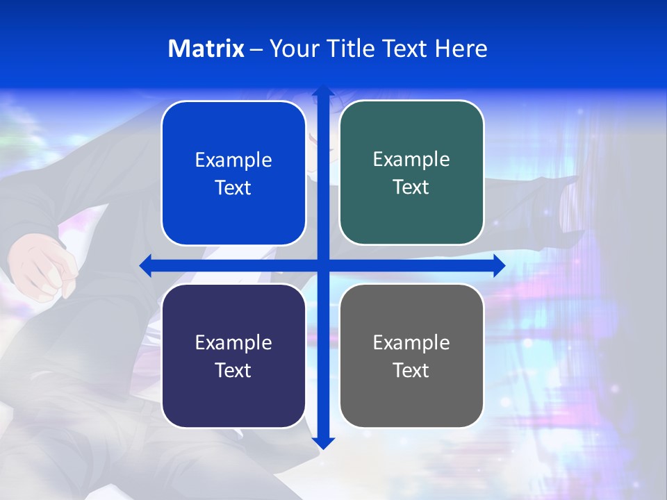 A Man In A Suit Pointing At Something PowerPoint Template