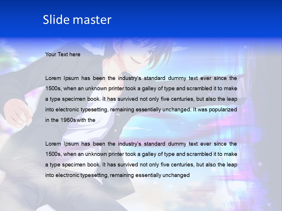 A Man In A Suit Pointing At Something PowerPoint Template