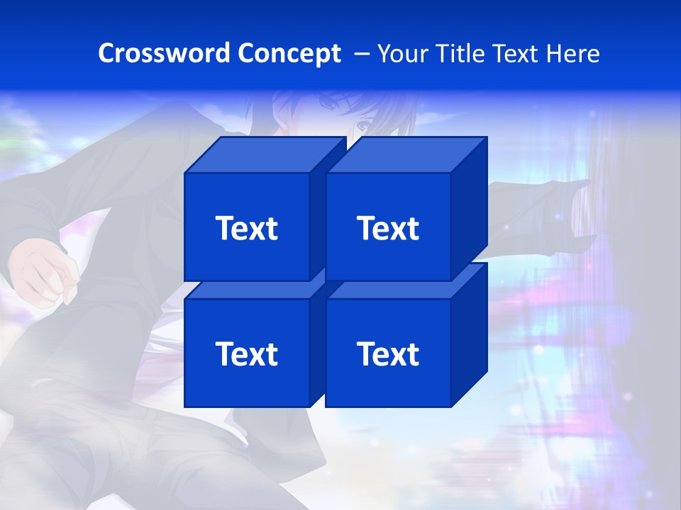 A Man In A Suit Pointing At Something PowerPoint Template