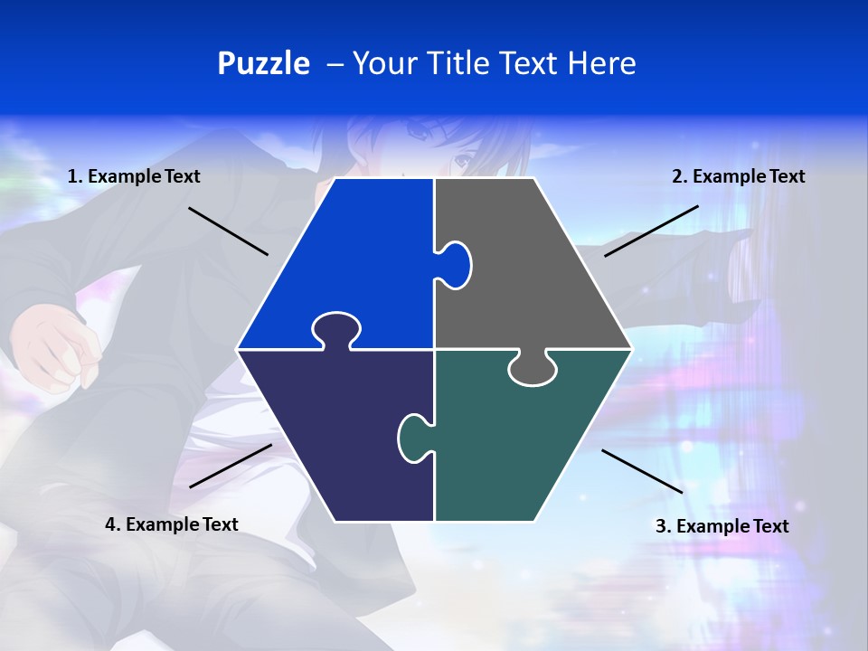 A Man In A Suit Pointing At Something PowerPoint Template