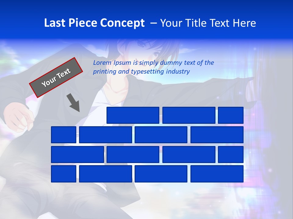 A Man In A Suit Pointing At Something PowerPoint Template