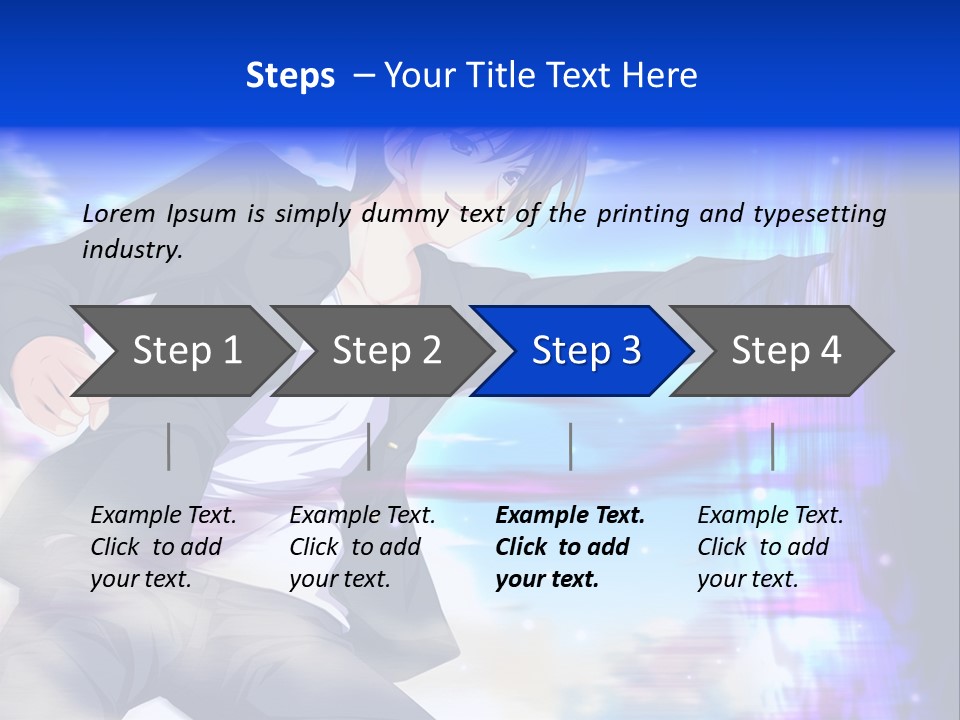 A Man In A Suit Pointing At Something PowerPoint Template