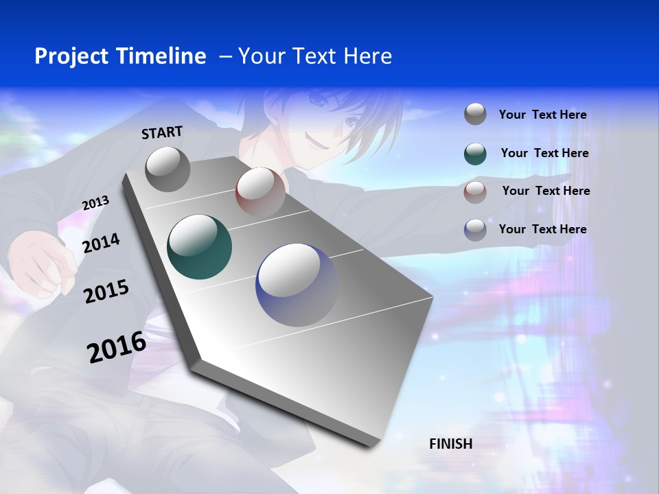 A Man In A Suit Pointing At Something PowerPoint Template