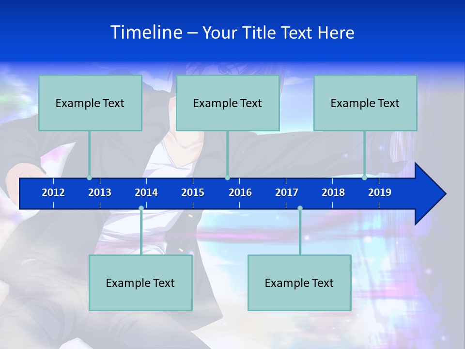 A Man In A Suit Pointing At Something PowerPoint Template
