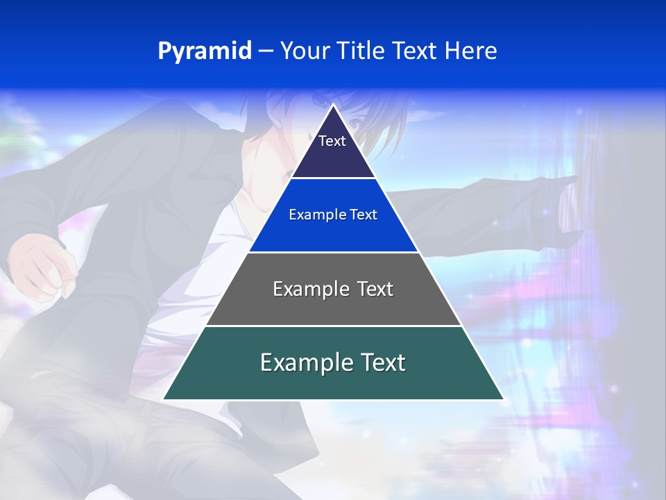 A Man In A Suit Pointing At Something PowerPoint Template