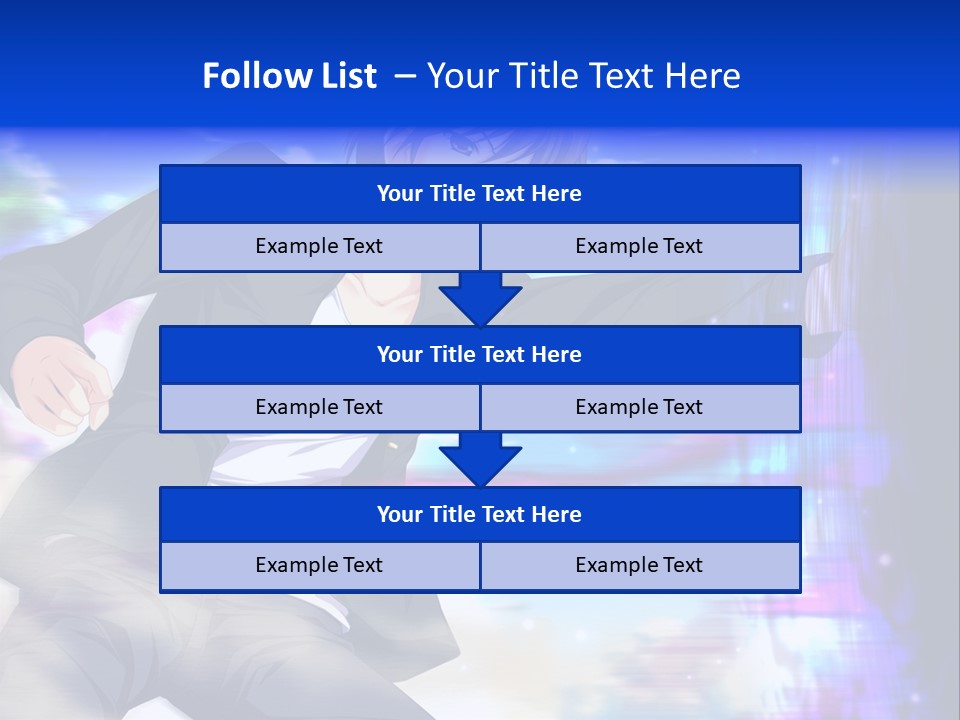 A Man In A Suit Pointing At Something PowerPoint Template