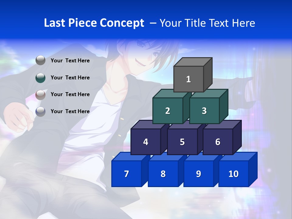 A Man In A Suit Pointing At Something PowerPoint Template