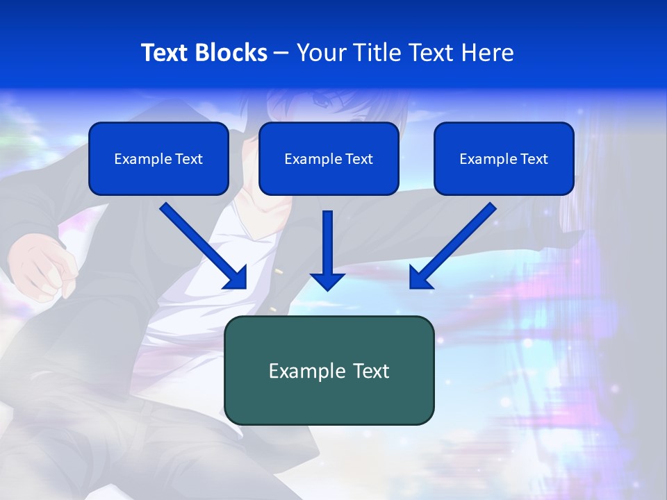 A Man In A Suit Pointing At Something PowerPoint Template