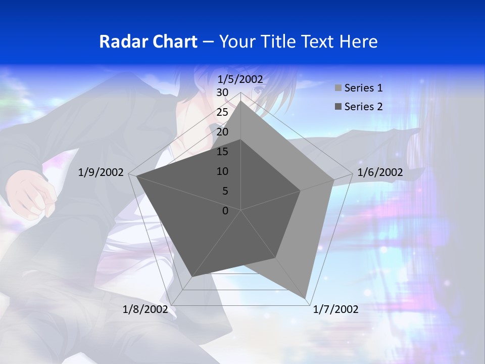 A Man In A Suit Pointing At Something PowerPoint Template