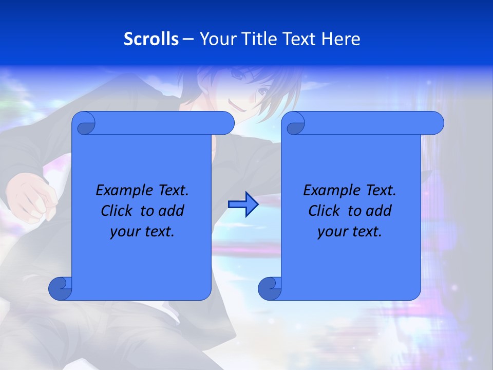 A Man In A Suit Pointing At Something PowerPoint Template