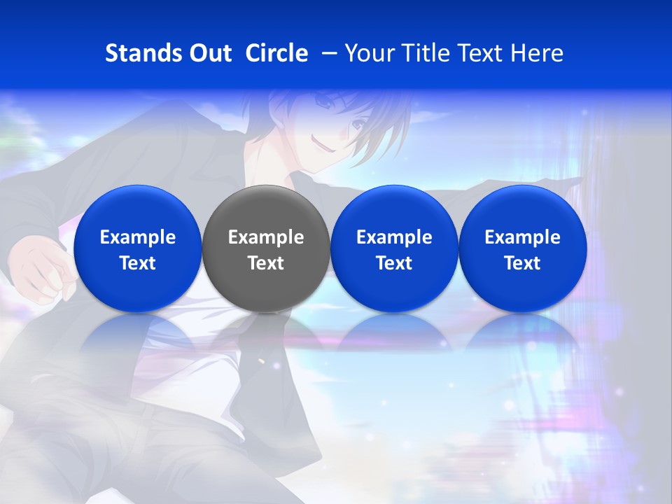 A Man In A Suit Pointing At Something PowerPoint Template