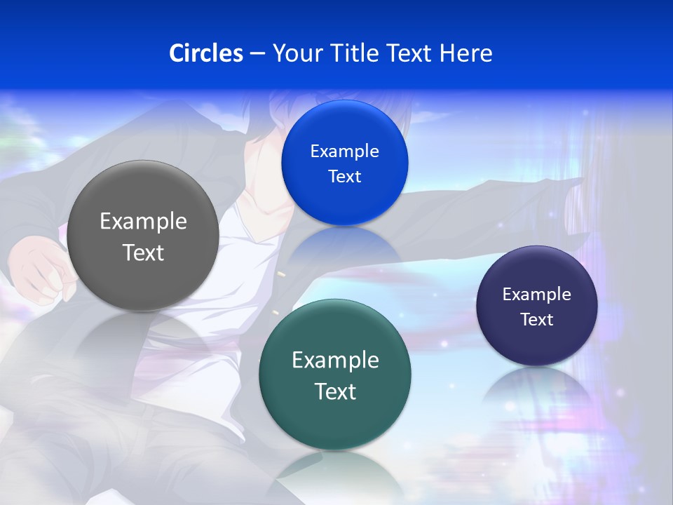 A Man In A Suit Pointing At Something PowerPoint Template