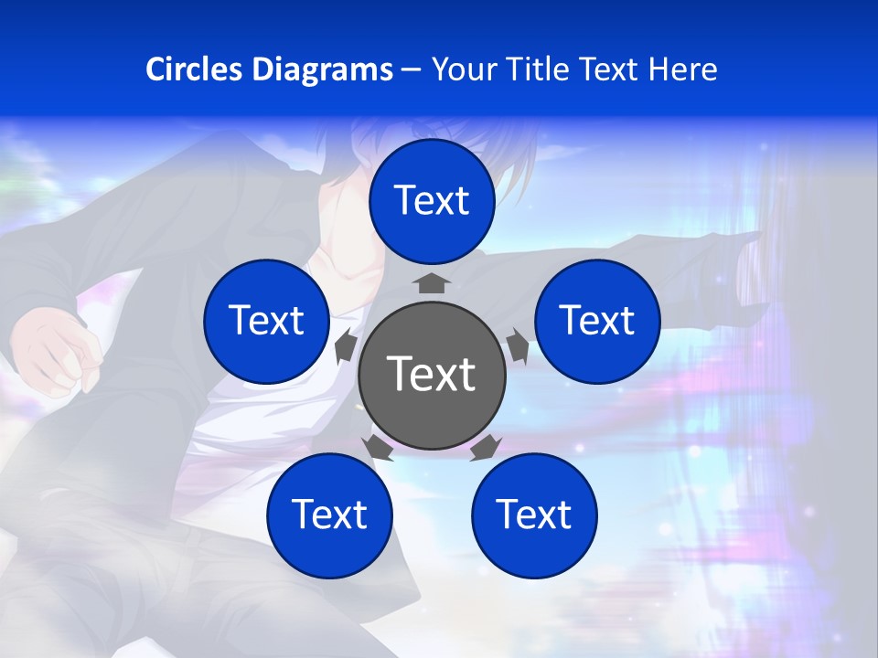 A Man In A Suit Pointing At Something PowerPoint Template