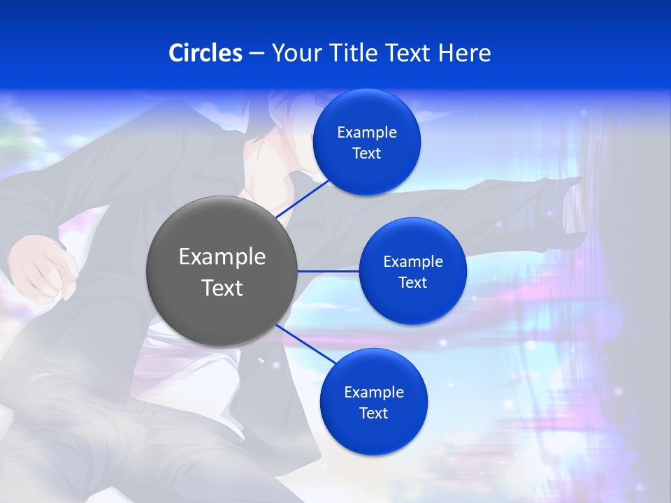 A Man In A Suit Pointing At Something PowerPoint Template