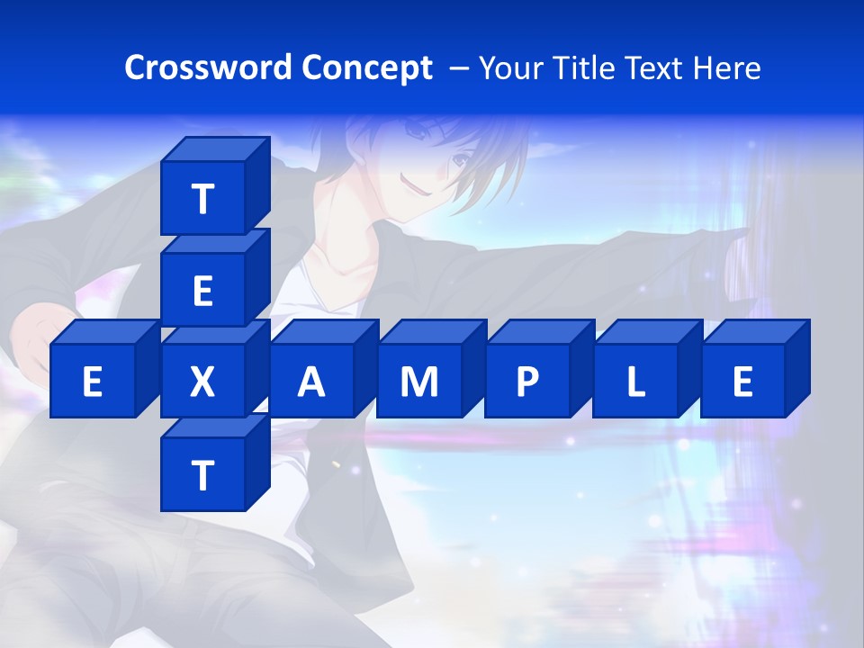 A Man In A Suit Pointing At Something PowerPoint Template