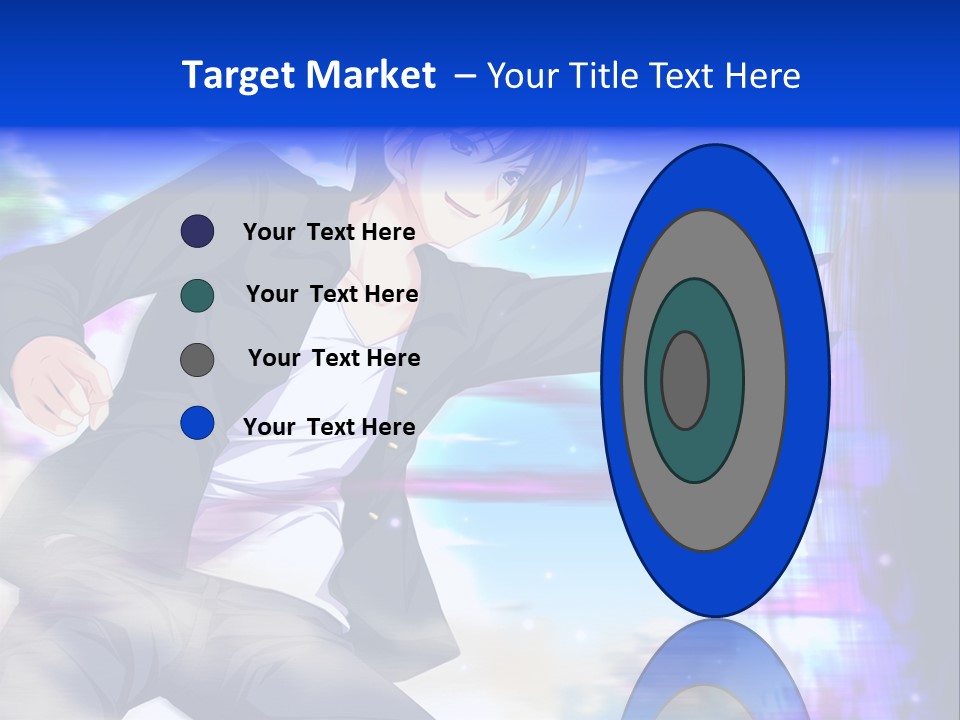 A Man In A Suit Pointing At Something PowerPoint Template