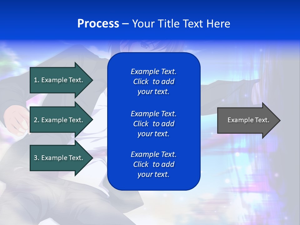 A Man In A Suit Pointing At Something PowerPoint Template