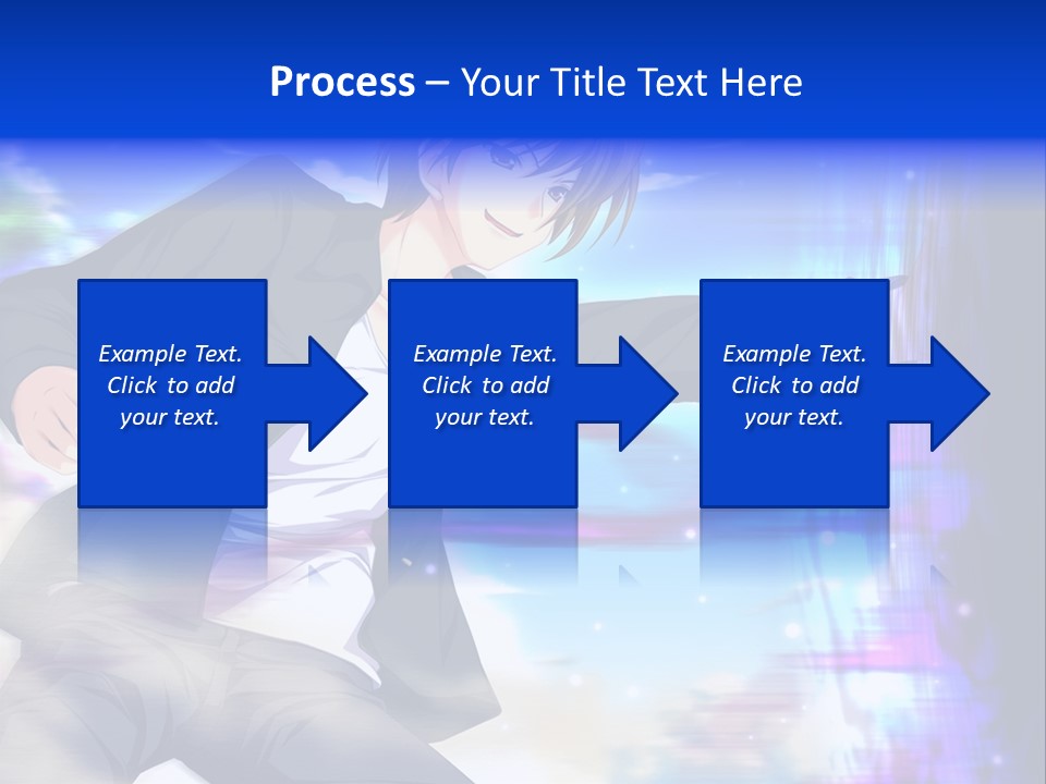 A Man In A Suit Pointing At Something PowerPoint Template