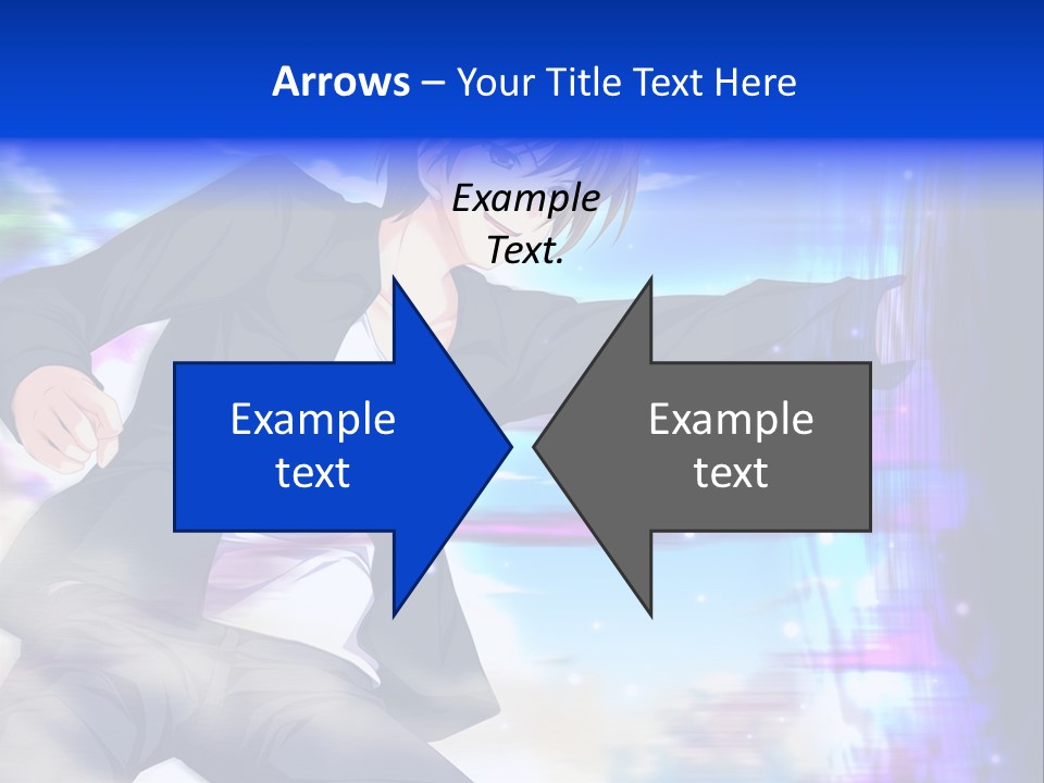 A Man In A Suit Pointing At Something PowerPoint Template