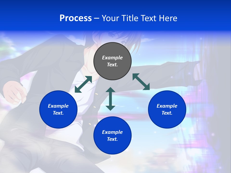 A Man In A Suit Pointing At Something PowerPoint Template