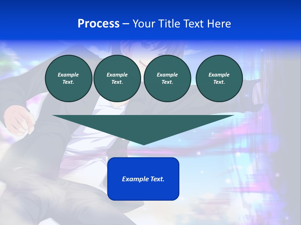 A Man In A Suit Pointing At Something PowerPoint Template