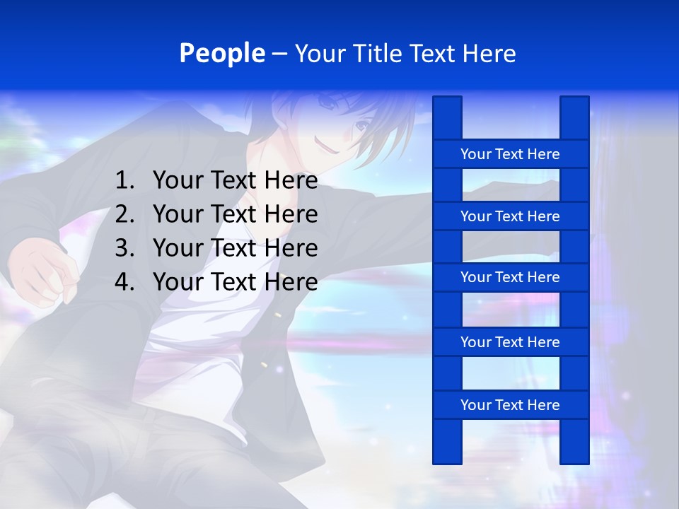 A Man In A Suit Pointing At Something PowerPoint Template