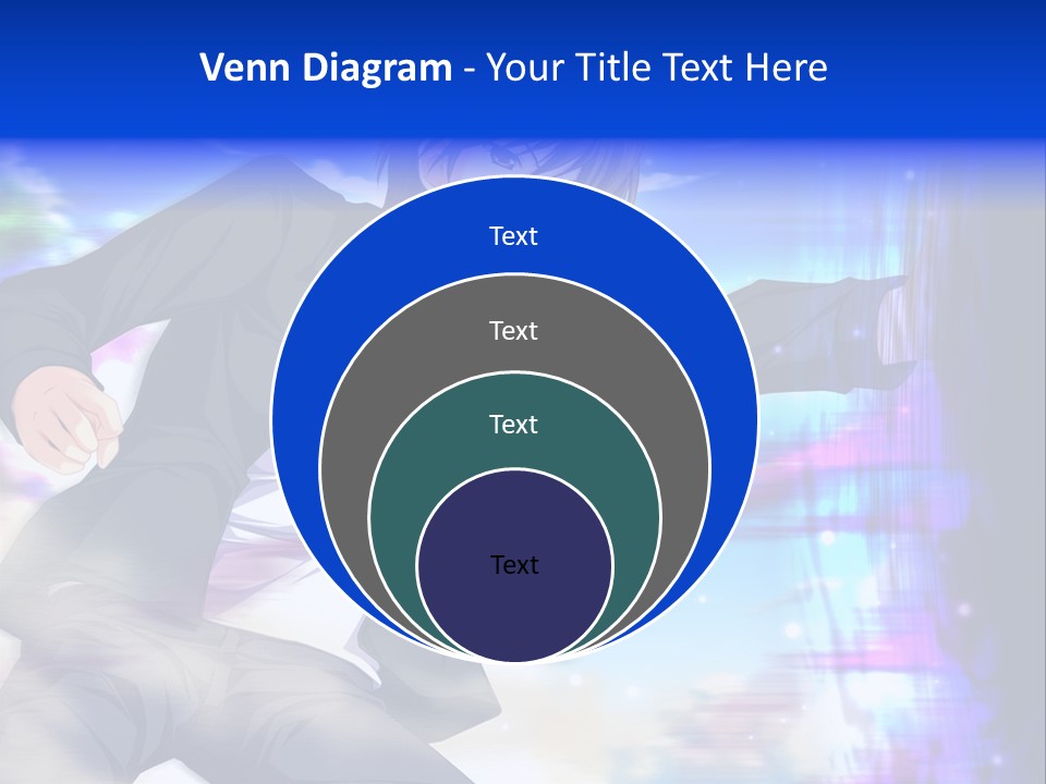A Man In A Suit Pointing At Something PowerPoint Template
