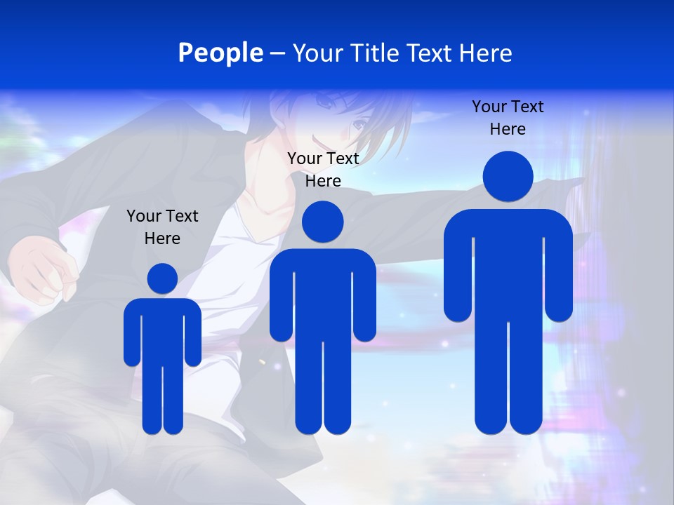 A Man In A Suit Pointing At Something PowerPoint Template