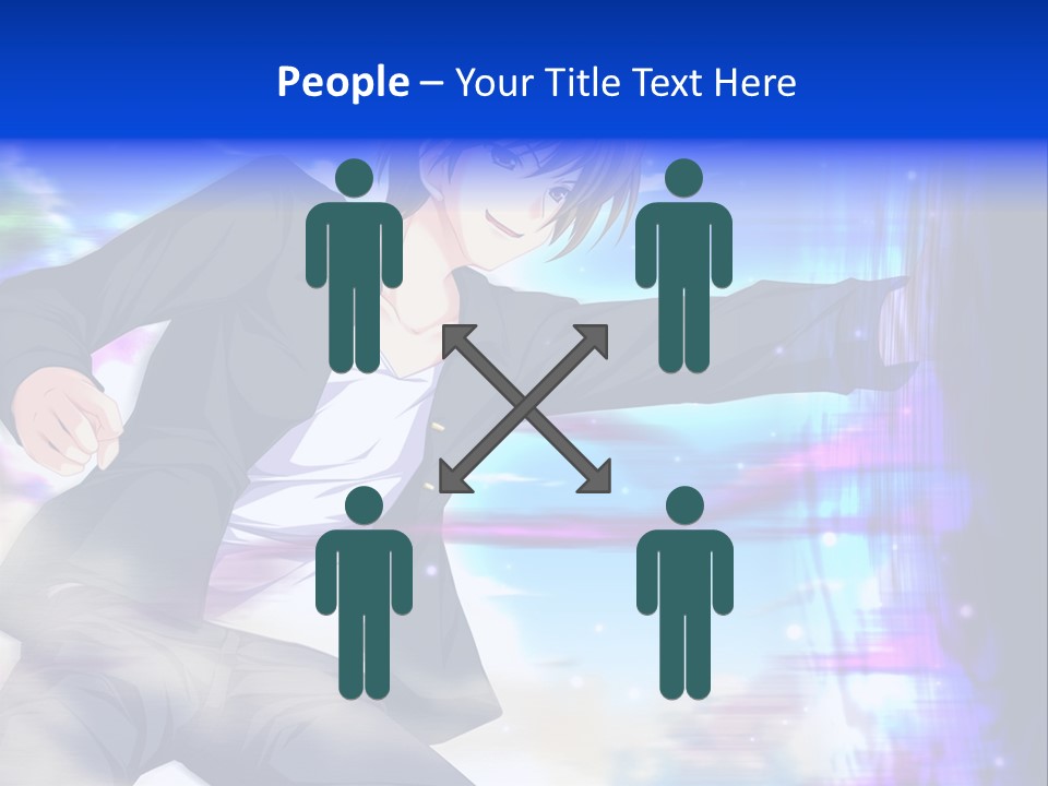 A Man In A Suit Pointing At Something PowerPoint Template