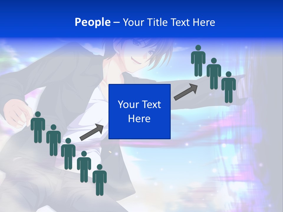 A Man In A Suit Pointing At Something PowerPoint Template