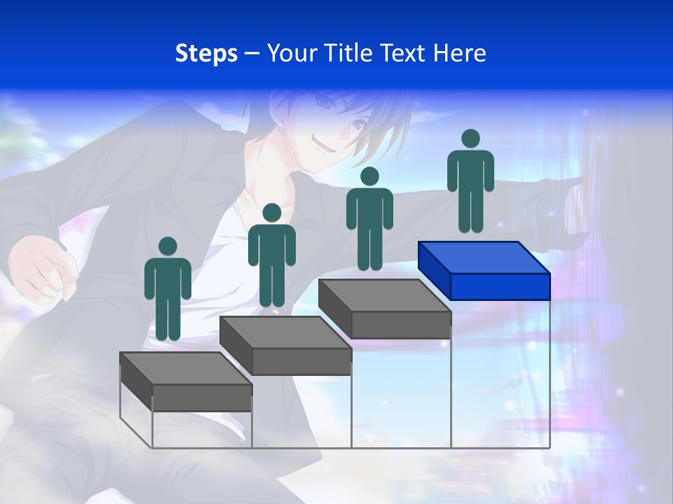 A Man In A Suit Pointing At Something PowerPoint Template