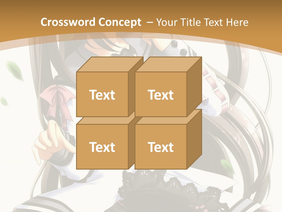 A Girl With Long Hair Is Standing In Front Of A Tree PowerPoint Template